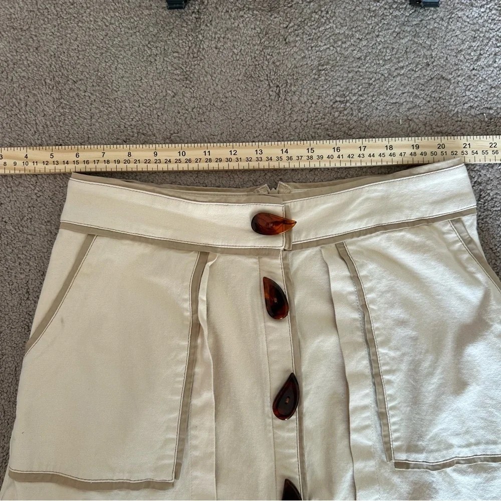 NORAH Brazilian Button Front Linen Midi Skirt Slow Fashion Women’s 6/8 - Picture 9 of 13